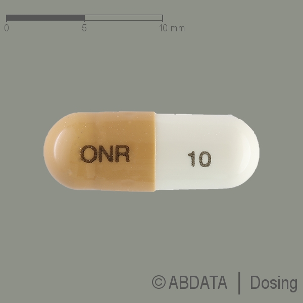 Produktabbildungen für OXYGESIC akut 10 mg Hartkapseln in der Vorder-, Hinter- und Seitenansicht.