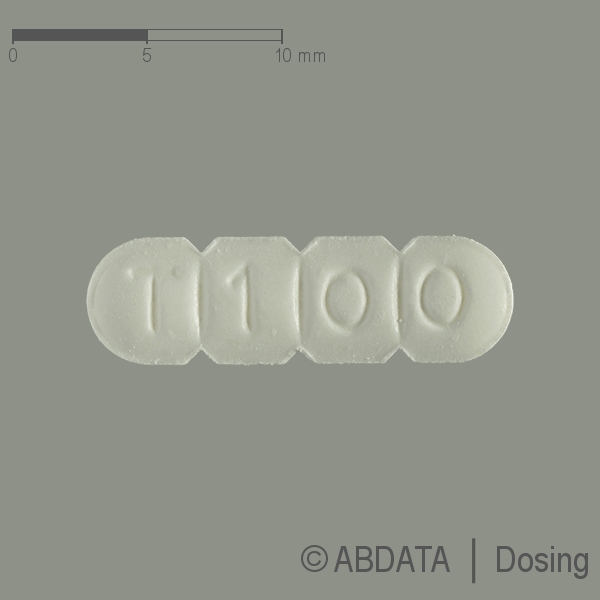 Produktabbildungen für TRIMIPRAMIN-neuraxpharm 100 mg Tabletten in der Vorder-, Hinter- und Seitenansicht.