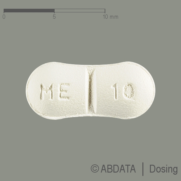 Produktabbildungen für MEMANTIN Aurobindo 10 mg Filmtabletten in der Vorder-, Hinter- und Seitenansicht.