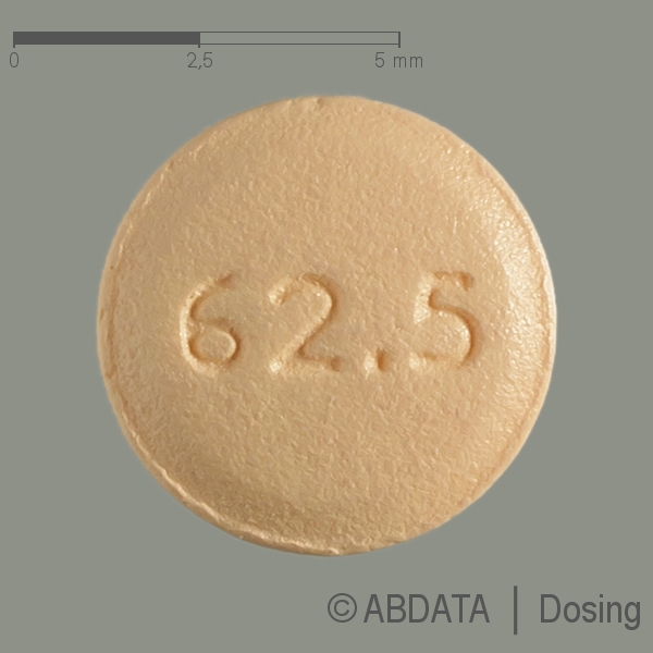 Produktabbildungen für BOSENTAN-ratiopharm 62,5 mg Filmtabletten in der Vorder-, Hinter- und Seitenansicht.