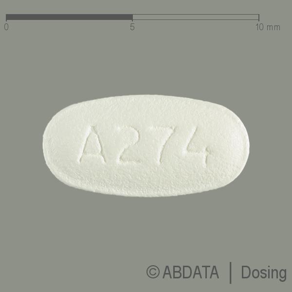 Produktabbildungen für IVABRADIN-ratiopharm 5 mg Filmtabletten in der Vorder-, Hinter- und Seitenansicht.