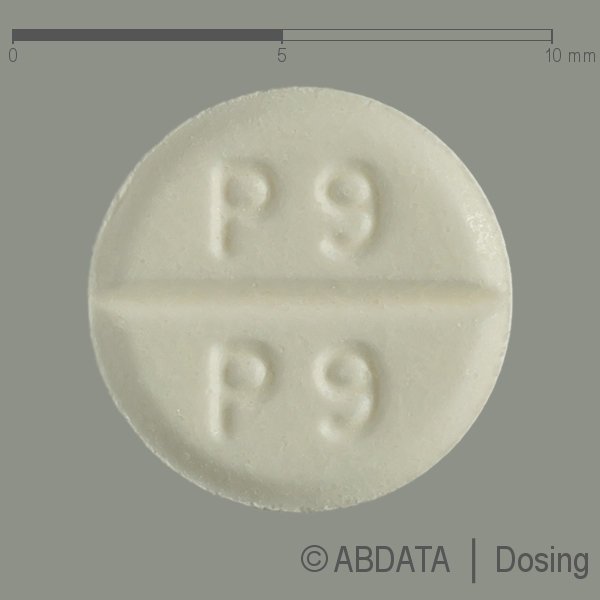 Produktabbildungen für PRAMIPEXOL TAD 0,7 mg Tabletten in der Vorder-, Hinter- und Seitenansicht.