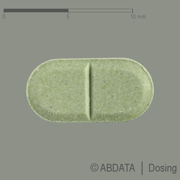 Produktabbildungen für GLIMEPIRID-ratiopharm 2 mg Tabletten in der Vorder-, Hinter- und Seitenansicht.