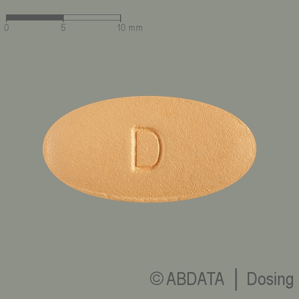 Produktabbildungen für DARUNAVIR Tillomed 600 mg Filmtabletten in der Vorder-, Hinter- und Seitenansicht.