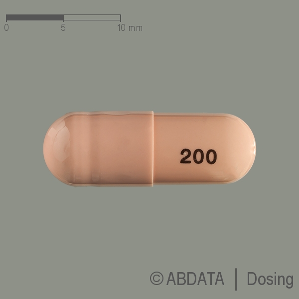 Produktabbildungen für PREGABALIN AbZ 200 mg Hartkapseln in der Vorder-, Hinter- und Seitenansicht.