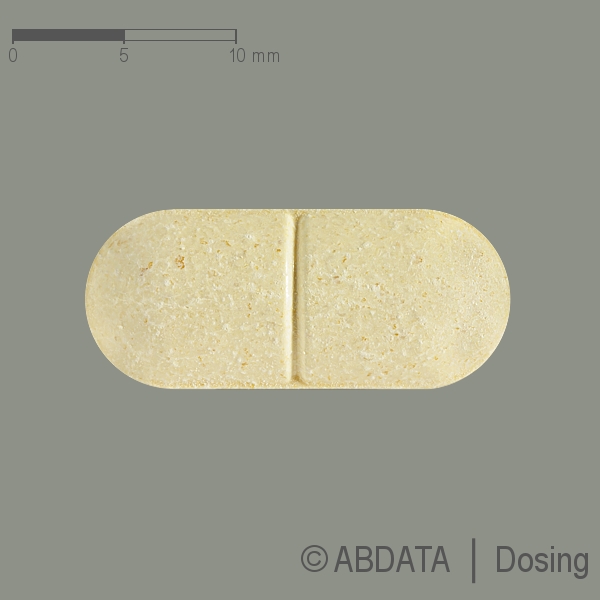 Produktabbildungen für NAPROXEN 500-1A Pharma Tabletten in der Vorder-, Hinter- und Seitenansicht.