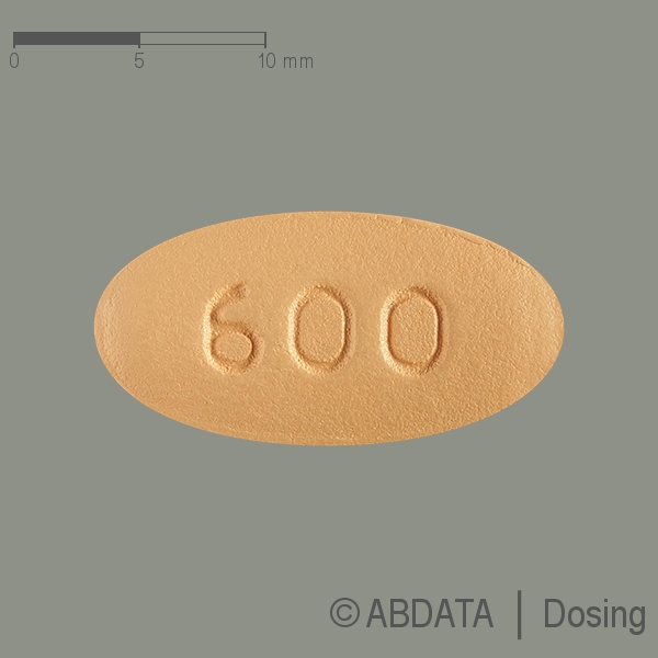 Produktabbildungen für DARUNAVIR Tillomed 600 mg Filmtabletten in der Vorder-, Hinter- und Seitenansicht.