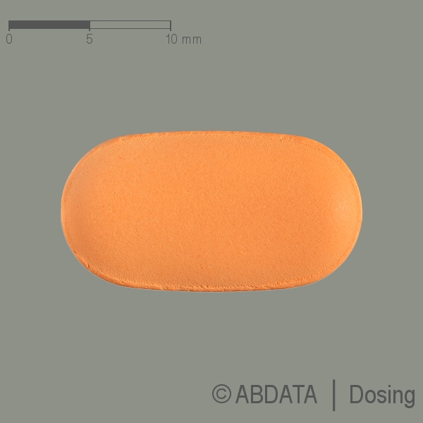 Produktabbildungen für ABACAVIR/Lamivudin AL 600 mg/300 mg Filmtabletten in der Vorder-, Hinter- und Seitenansicht.