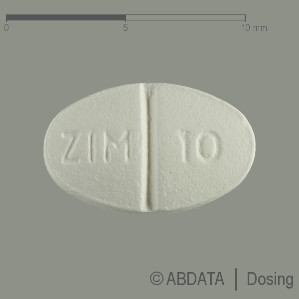 Produktabbildungen für ZOLPIDEM-neuraxpharm 10 mg Filmtabletten in der Vorder-, Hinter- und Seitenansicht.