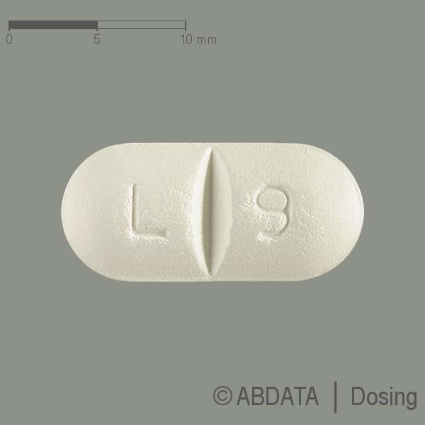 Produktabbildungen für LAMIVUDIN/Zidovudin Heumann 150 mg/300 mg Filmtab. in der Vorder-, Hinter- und Seitenansicht.