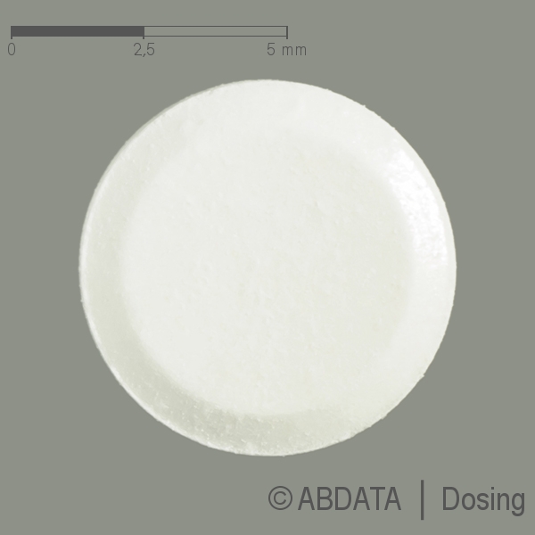 Produktabbildungen für DEACURA 2,5 mg Tabletten in der Vorder-, Hinter- und Seitenansicht.