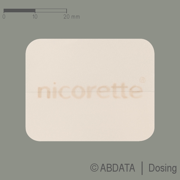 Produktabbildungen für NICORETTE TX Pflaster 15 mg in der Vorder-, Hinter- und Seitenansicht.