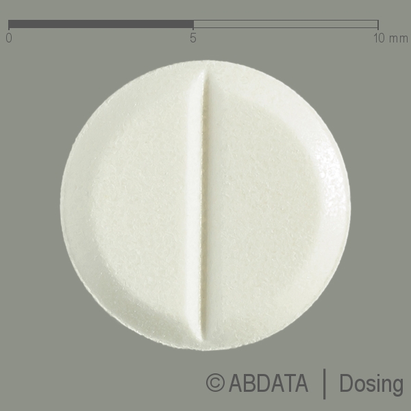 Produktabbildungen für LORAZEPAM dura 2,5 mg Tabletten in der Vorder-, Hinter- und Seitenansicht.