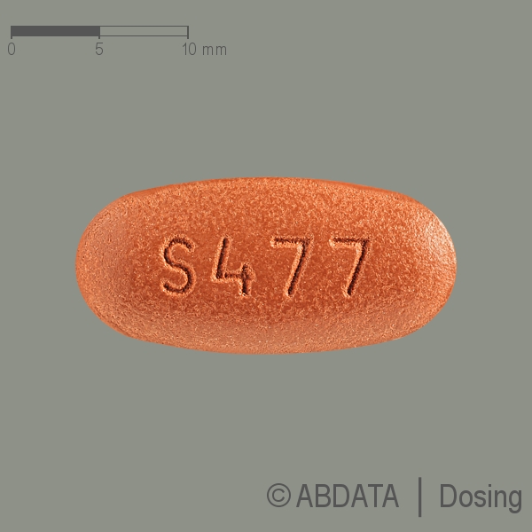 Produktabbildungen für SITAGLIPTIN/Metformin STADA 50 mg/1000 mg Filmtabl in der Vorder-, Hinter- und Seitenansicht.