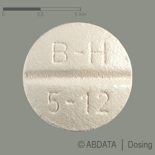 Produktabbildungen für BISOPROLOL-ratiopharm comp.5 mg/12,5 mg Filmtabl. in der Vorder-, Hinter- und Seitenansicht.