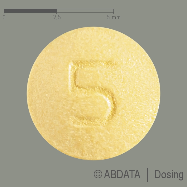 Produktabbildungen für IVABRADIN-1A Pharma 5 mg Filmtabletten in der Vorder-, Hinter- und Seitenansicht.