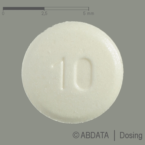 Produktabbildungen für XIPAMID-ratiopharm 10 mg Tabletten in der Vorder-, Hinter- und Seitenansicht.
