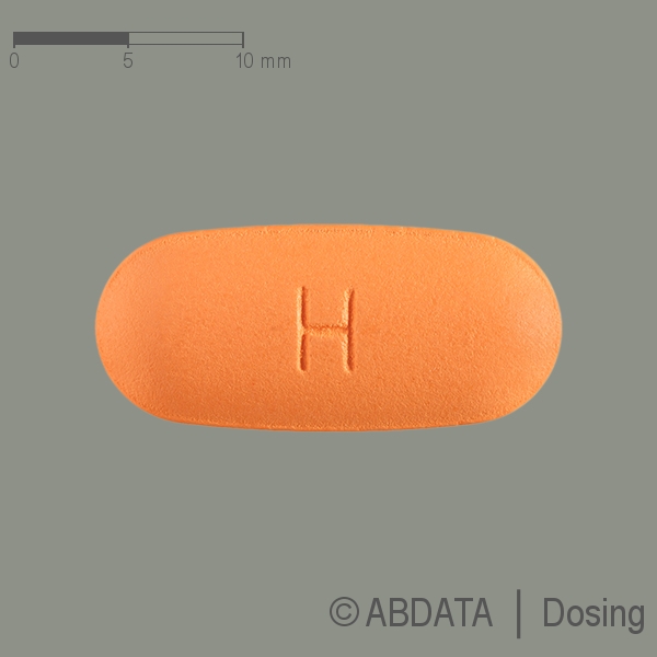 Produktabbildungen für ABACAVIR/Lamivudin PUREN 600 mg/300 mg Filmtabl. in der Vorder-, Hinter- und Seitenansicht.