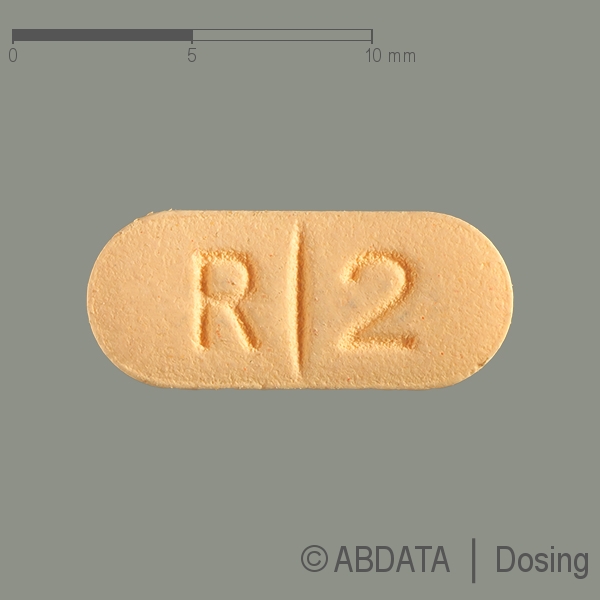 Produktabbildungen für RISPERIDON AL 2 mg Filmtabletten in der Vorder-, Hinter- und Seitenansicht.