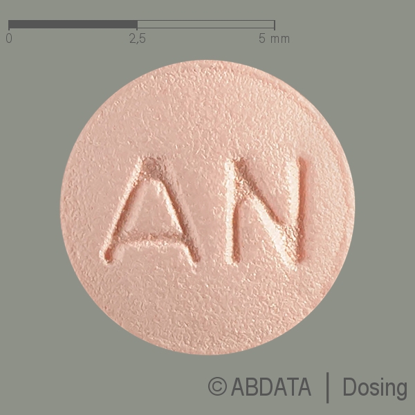 Produktabbildungen für AMBRISENTAN Mylan 5 mg Filmtabletten in der Vorder-, Hinter- und Seitenansicht.
