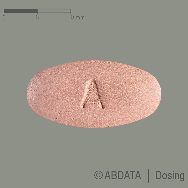 Produktabbildungen für ABIRATERON Cipla 500 mg Filmtabletten in der Vorder-, Hinter- und Seitenansicht.