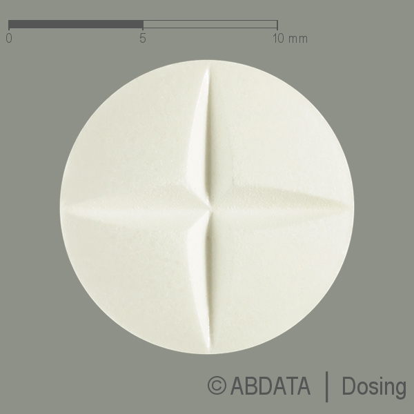 Produktabbildungen für GLAUPAX 250 mg Tabletten in der Vorder-, Hinter- und Seitenansicht.
