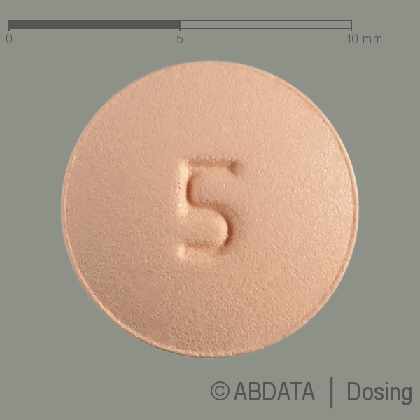Produktabbildungen für IVABRADIN AL 5 mg Filmtabletten in der Vorder-, Hinter- und Seitenansicht.