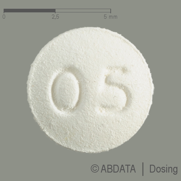 Produktabbildungen für ENTECAVIR-ratiopharm 0,5 mg Filmtabletten in der Vorder-, Hinter- und Seitenansicht.