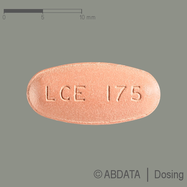 Produktabbildungen für STALEVO 175 mg/43,75 mg/200 mg Filmtabletten in der Vorder-, Hinter- und Seitenansicht.