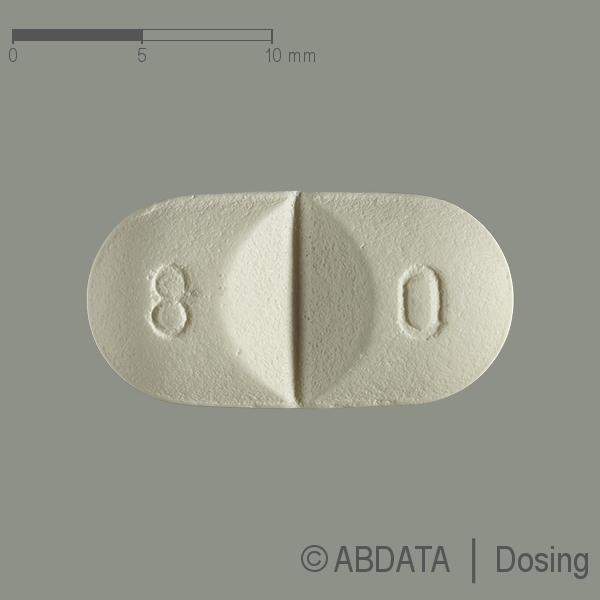 Produktabbildungen für SIMVASTATIN STADA 80 mg Filmtabletten in der Vorder-, Hinter- und Seitenansicht.