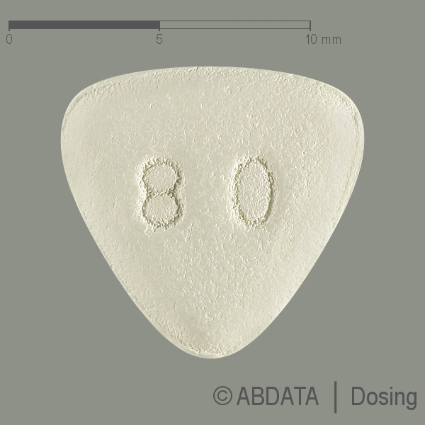 Produktabbildungen für DASATINIB AL 80 mg Filmtabletten STADA in der Vorder-, Hinter- und Seitenansicht.