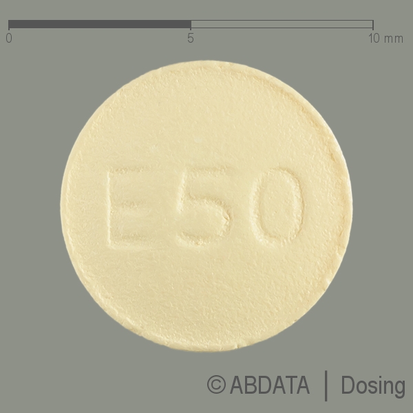 Produktabbildungen für EPLERENON Heumann 50 mg Filmtabletten Heunet in der Vorder-, Hinter- und Seitenansicht.