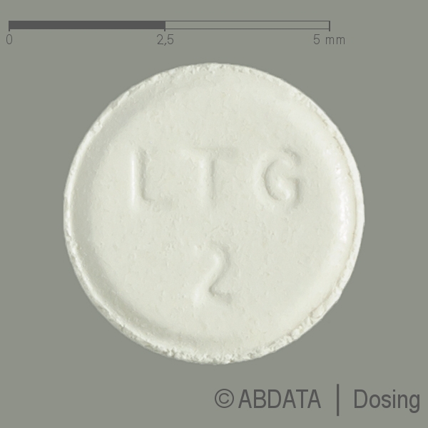 Produktabbildungen für LAMICTAL 2 mg Tabl.z.Herst.e.Susp.z.Einnehmen in der Vorder-, Hinter- und Seitenansicht.