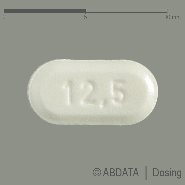 Produktabbildungen für RAMIPLUS AL 2,5 mg/12,5 mg Tabletten in der Vorder-, Hinter- und Seitenansicht.