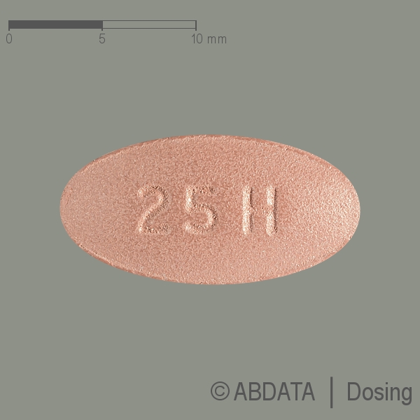Produktabbildungen für IRBESARTAN comp HEXAL 300 mg/25 mg Filmtabletten in der Vorder-, Hinter- und Seitenansicht.