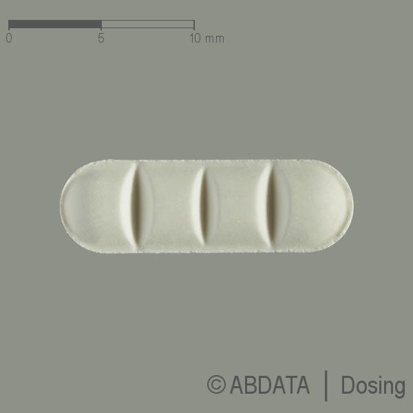 Produktabbildungen für BROMAZEPAM AL 6 Tabletten in der Vorder-, Hinter- und Seitenansicht.