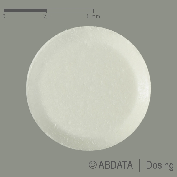 Produktabbildungen für DEACURA 5 mg Tabletten in der Vorder-, Hinter- und Seitenansicht.