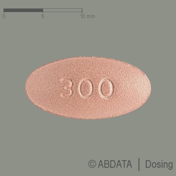 Produktabbildungen für IRBESARTAN comp HEXAL 300 mg/25 mg Filmtabletten in der Vorder-, Hinter- und Seitenansicht.