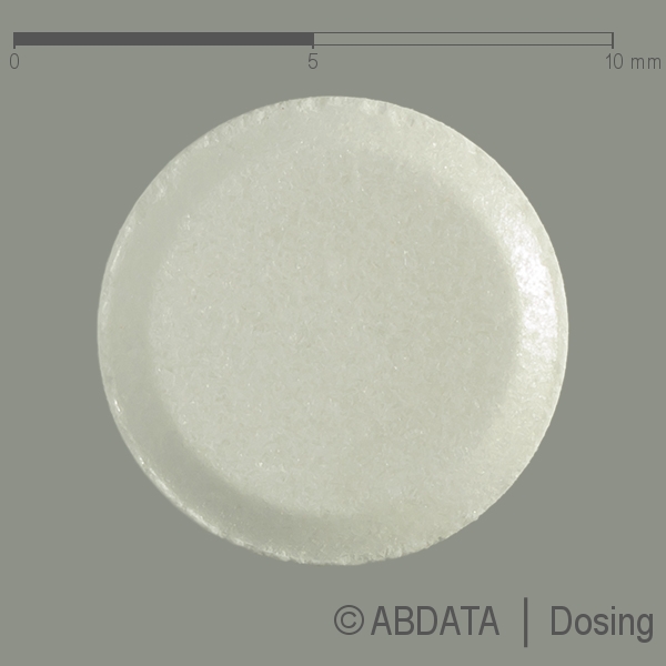 Produktabbildungen für RASAGILIN AbZ 1 mg Tabletten in der Vorder-, Hinter- und Seitenansicht.