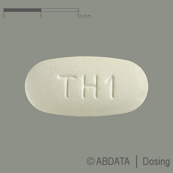Produktabbildungen für TELMISARTAN/HCT Micro Labs 80 mg/25 mg Tabletten in der Vorder-, Hinter- und Seitenansicht.