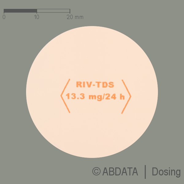 Produktabbildungen für RIVASTIGMIN AL 13,3 mg/24 Std. transderm.Pflaster in der Vorder-, Hinter- und Seitenansicht.