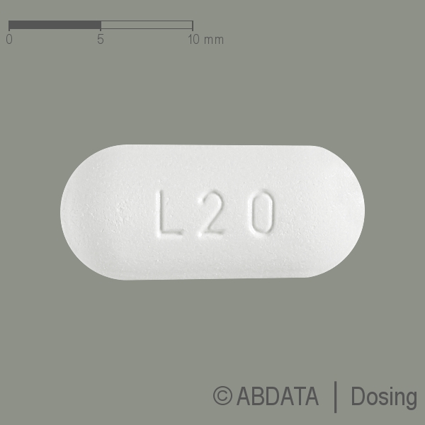 Produktabbildungen für JAKAVI 20 mg Tabletten in der Vorder-, Hinter- und Seitenansicht.