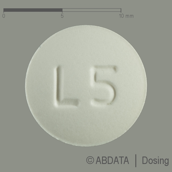 Produktabbildungen für DESLORATADIN Glenmark 5 mg Tabletten in der Vorder-, Hinter- und Seitenansicht.