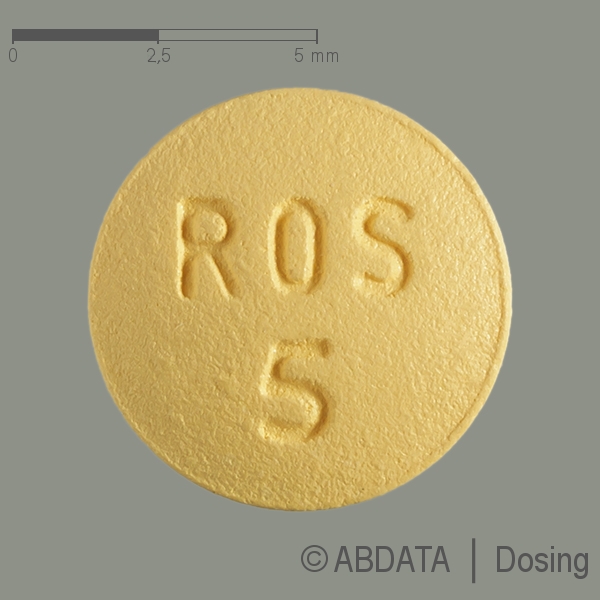 Produktabbildungen für ROSUVASTATIN Aristo 5 mg Filmtabletten in der Vorder-, Hinter- und Seitenansicht.