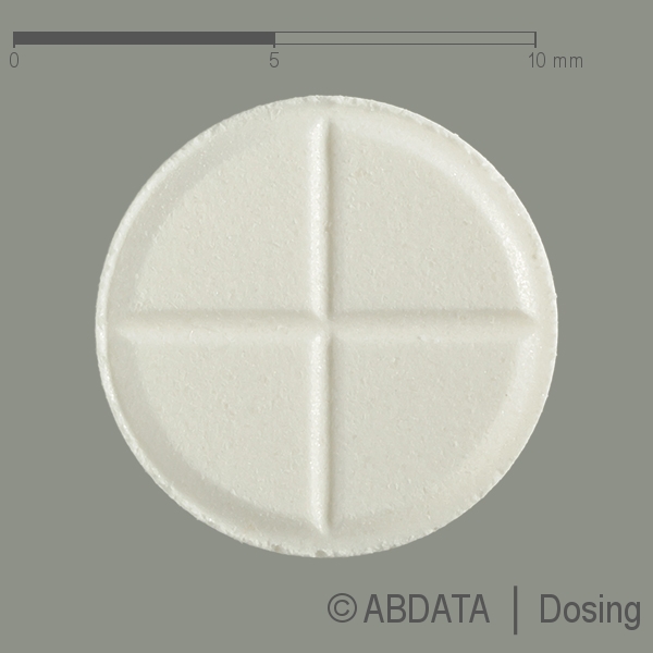 Produktabbildungen für DEXAMETHASON acis 8 mg Tabletten in der Vorder-, Hinter- und Seitenansicht.