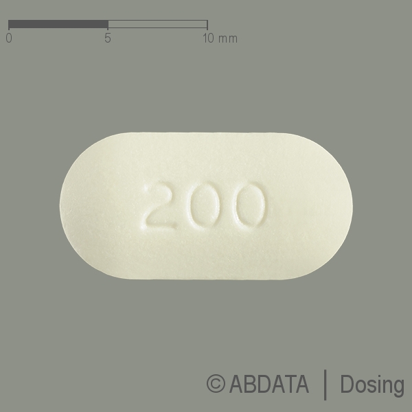 Produktabbildungen für QUETIAPIN Heumann retard 200 mg Retardtabletten in der Vorder-, Hinter- und Seitenansicht.