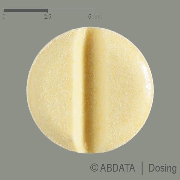 Produktabbildungen für TETMODIS 25 mg Tabletten in der Vorder-, Hinter- und Seitenansicht.
