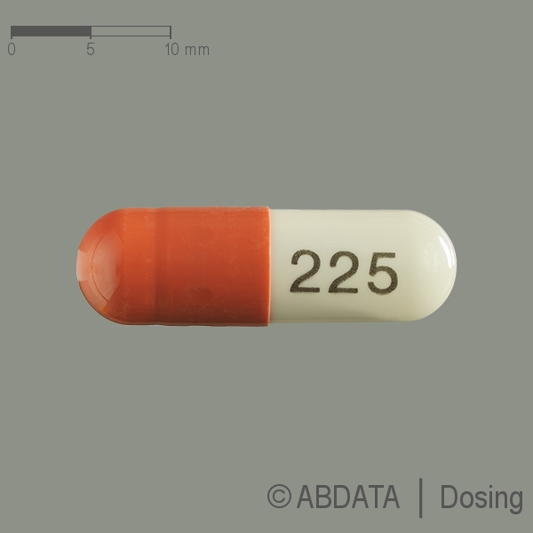 Produktabbildungen für PREGABALIN-neuraxpharm 225 mg Hartkapseln in der Vorder-, Hinter- und Seitenansicht.