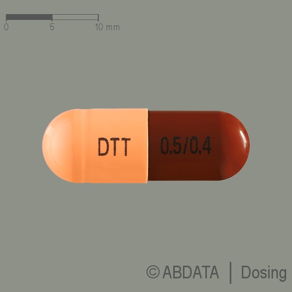 Produktabbildungen für DUTASTERID/Tamsulosin PUREN 0,5 mg/0,4 mg Hartkps. in der Vorder-, Hinter- und Seitenansicht.