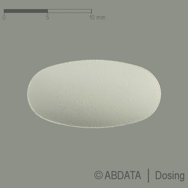 Produktabbildungen für IRBESARTAN AbZ 300 mg Filmtabletten in der Vorder-, Hinter- und Seitenansicht.